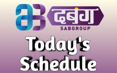 dabangg tv schedule