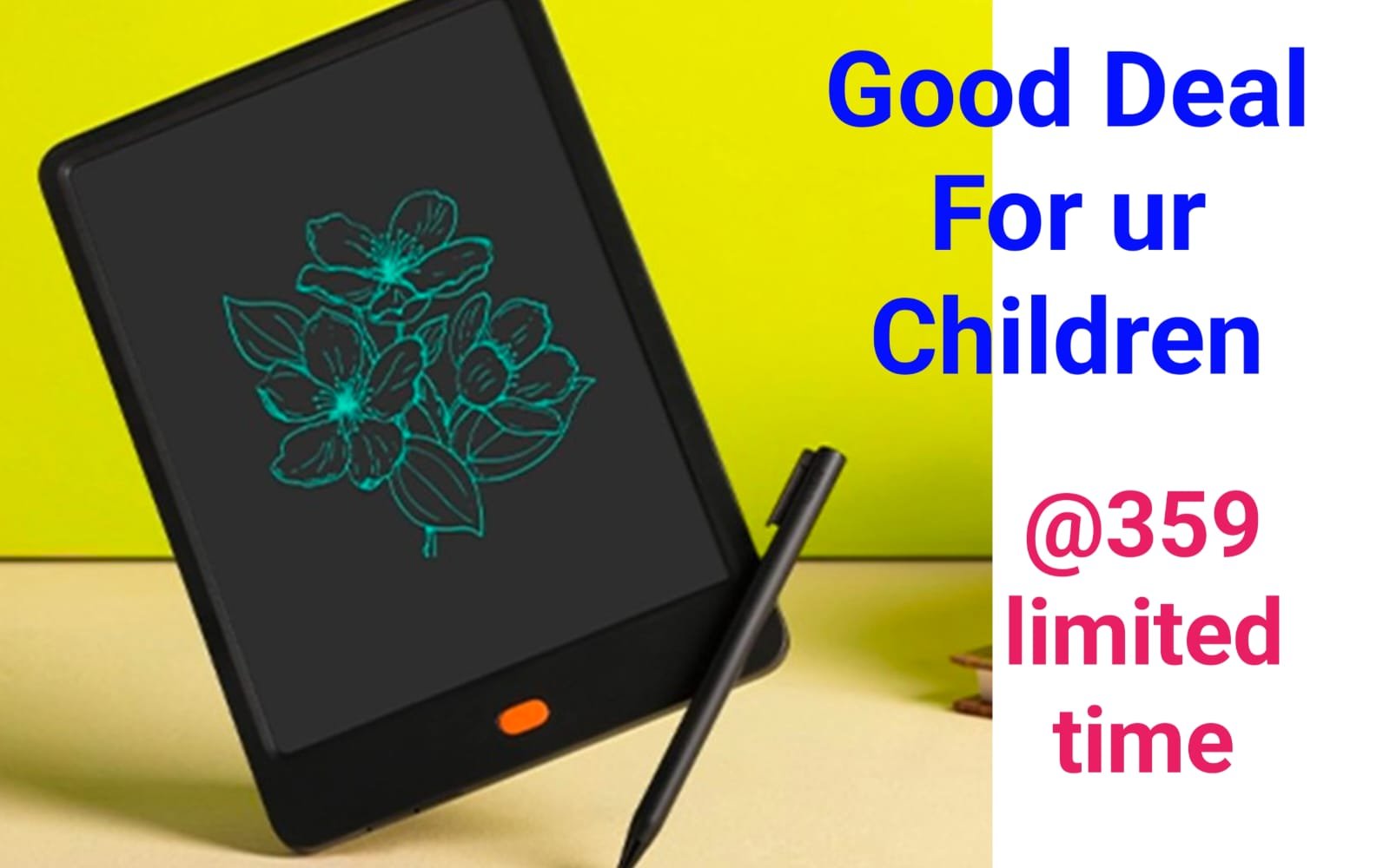 Redmi LCD Writing Pad with Stylus, 21.5cm