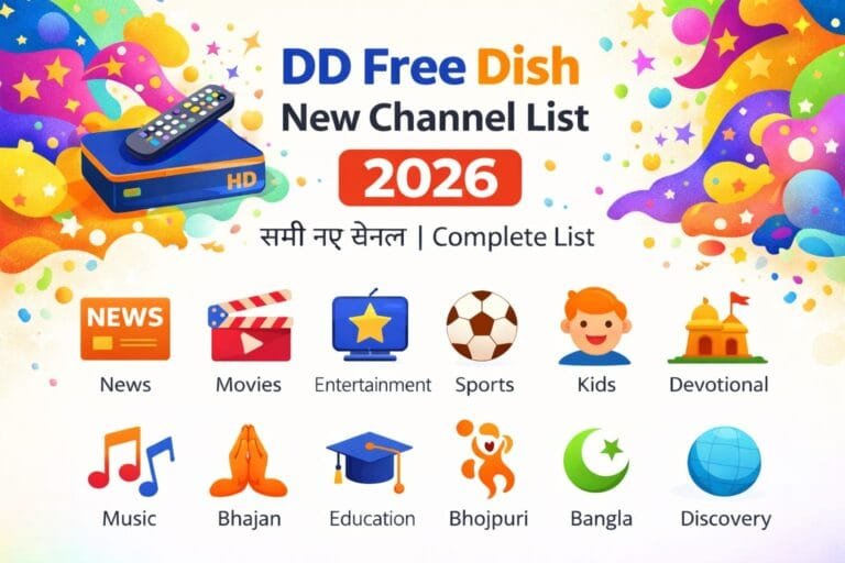 DD Free Dish New Channel List Today 2025