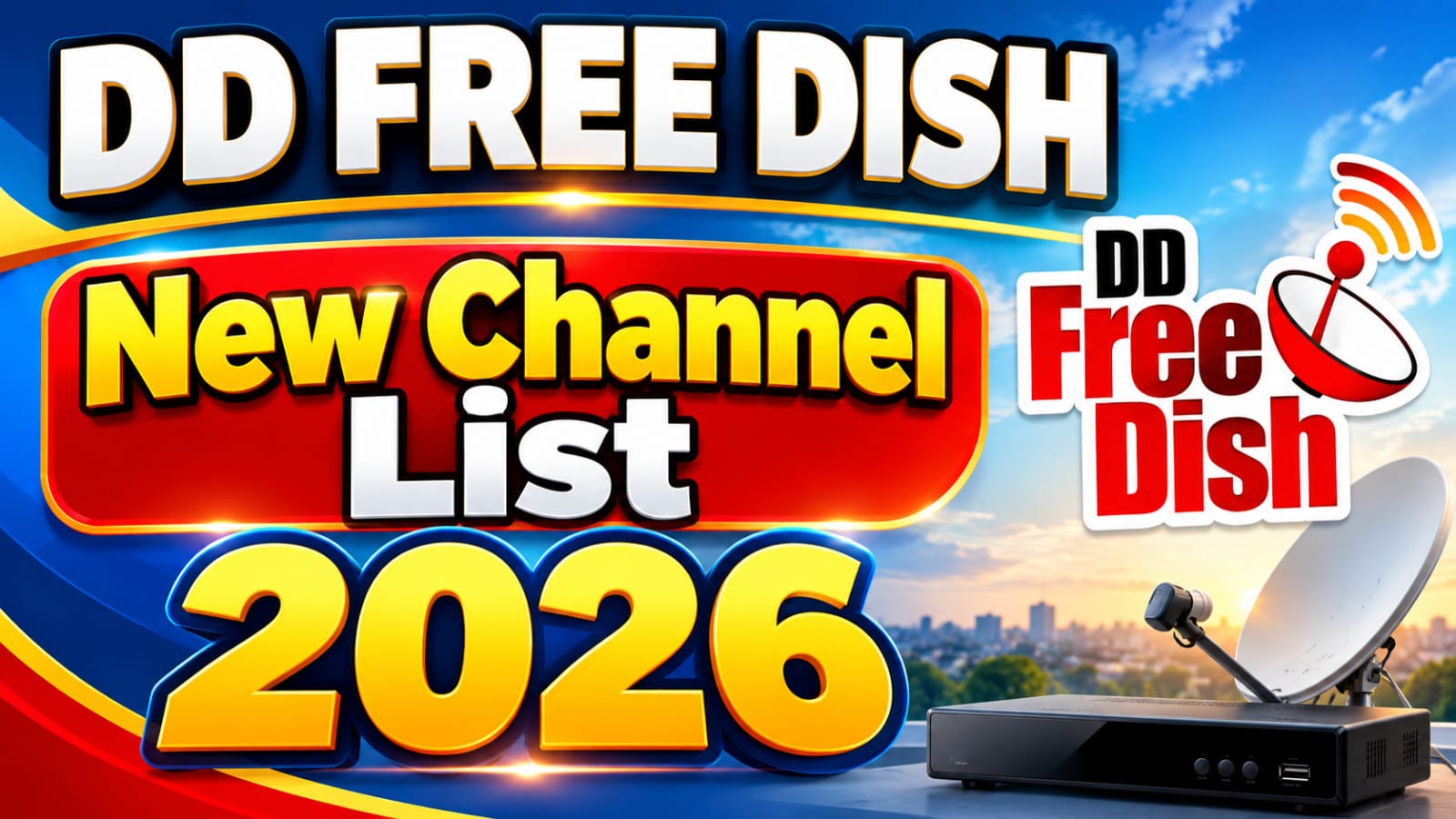 DD Free Dish New Channel List Today 2026